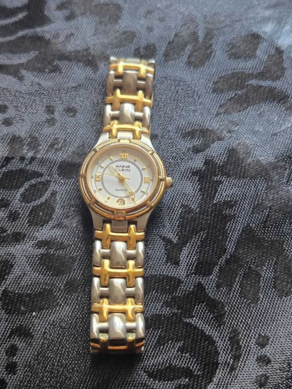 Vintage (90s) ANNE KLEIN Two-Tone Silver & Gold Bracelet Watch